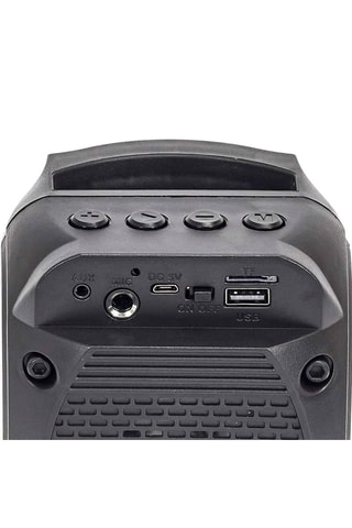 Coluna karaoke luminosa Preto