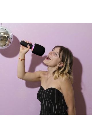 Coluna micro karaoke sem fios - 5 W - Preto