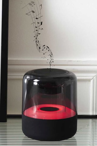 Coluna sem fio LED - Preto