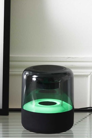 Coluna sem fio LED - Preto