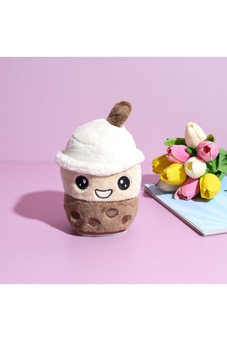 Peluche Bubble Tea Anime Kawaii - Bege