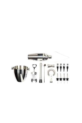 Conjunto de cocktail em aço inoxidável 16 peças