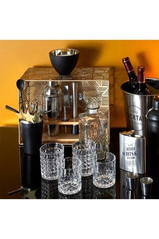 Lote de 4 acessórios de cocktail em aço inoxidável