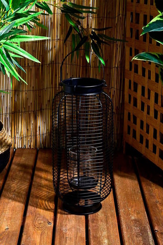 Candeeiro 19 x 18 x 42,5 cm - Preto