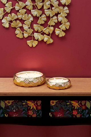 Vela perfumada Ouro de tempo Dourado