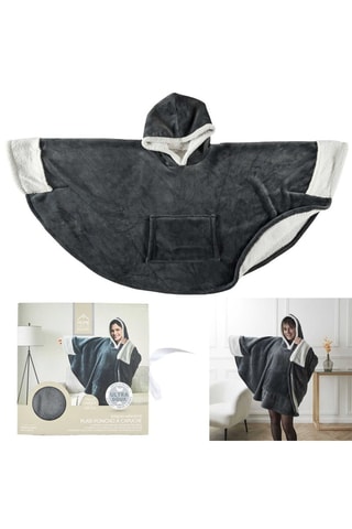 Manta-poncho - Cinzento