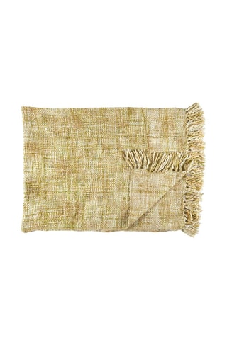 Manta - Amarelo e branco -  120 x 150 cm