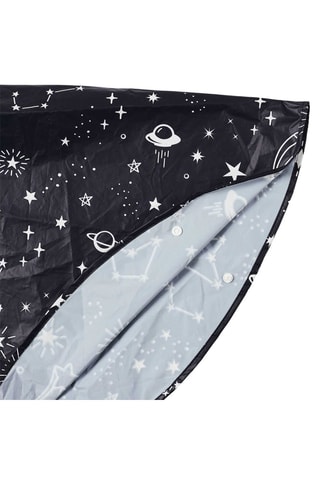 Capa de chuva com capuz Azul-marinho