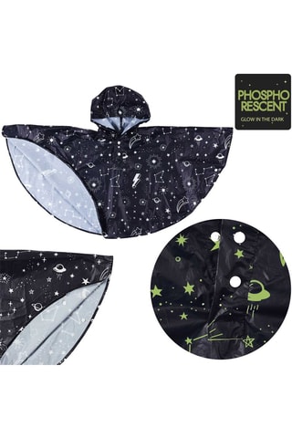 Capa de chuva com capuz Azul-marinho