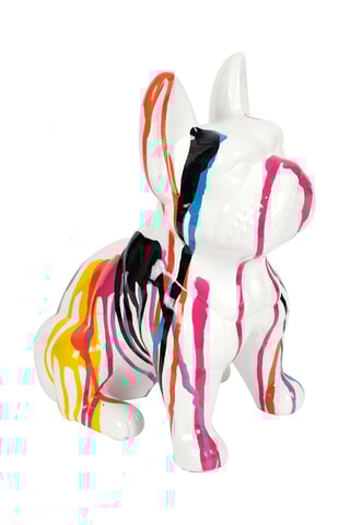 Decoração de mesa cão Branco - 30 cm