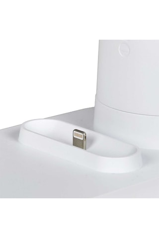 Lâmpada base de carregamento 3 em 1 de pousar LED - Branco