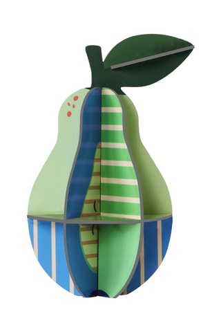 Cartão Pop Out Pear - Verde e azul