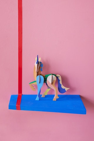 Figura Unicorn - Laranja e azul