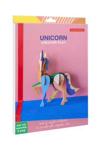 Figura Unicorn - Laranja e azul