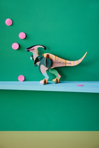Figura Parasaul Dino - Verde e bege