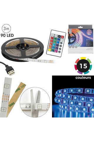 Fita em LED adesiva - Transparente