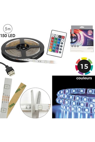 Fita em LED adesiva - Transparente