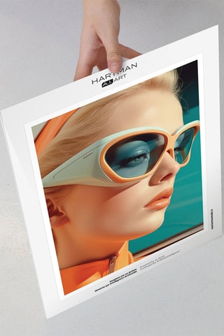 Póster  Terra e Costa 1 - 30 x 40 cm - Bege e preto