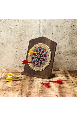 Jogo de dardos em pinho – 25 x 21 x 4 cm