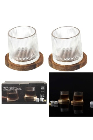 2 copos de whisky - 2 x 16 cl