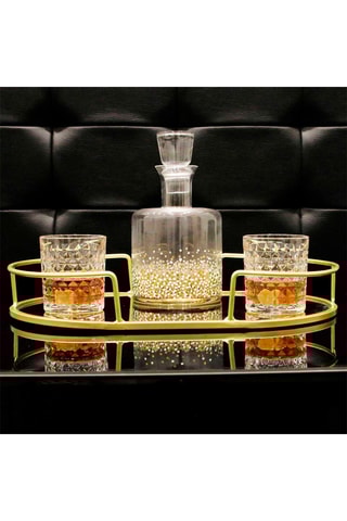 4 copos de whisky em coffret