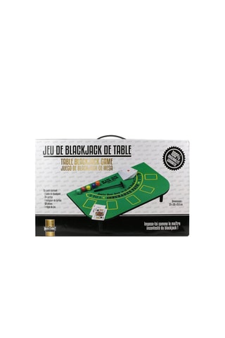 Mesa de blackjack miniatura Verde - 51 x 30 x 9,6 cm