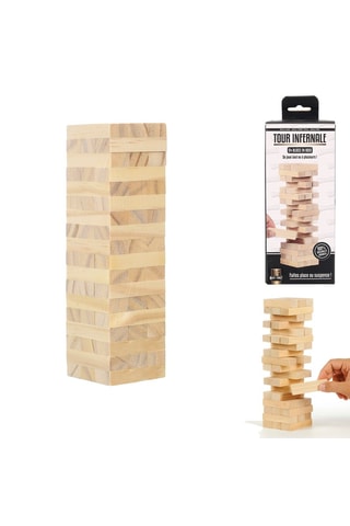 Jogo a torre infernal de madeira A partir dos 6 anos