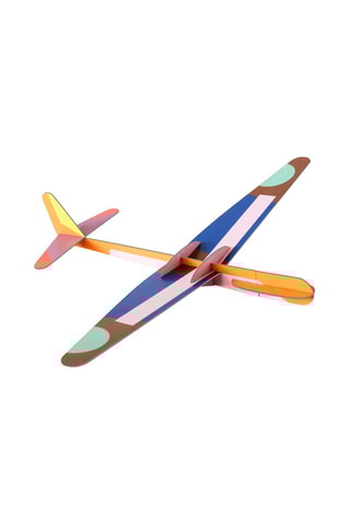 Decoração de parede Deluxe Glider Plane - Turquesa e castanho
