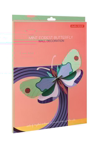 Decoração de parede Mint Forest Butterfly - Verde e azul