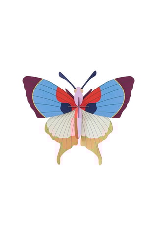 Decoração de parede Plum Fringe Butterfly - Azul e bege