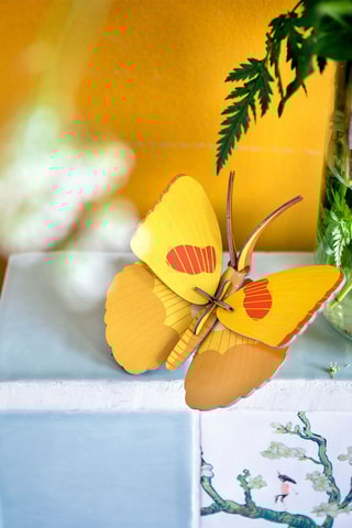 Decoração de parede Yellow butterfly - Amarelo e laranja