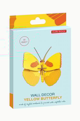 Decoração de parede Yellow butterfly - Amarelo e laranja