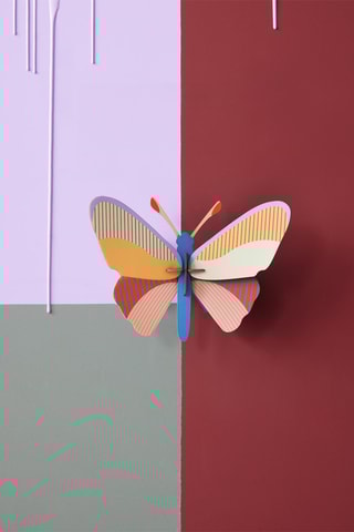 Decoração de parede Cleo Butterfly - Amarelo e azul