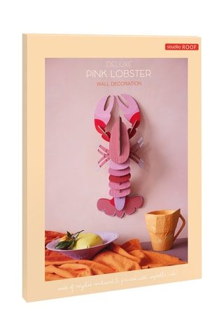Decoração de parede Deluxe Pink Lobster - Rosa e vermelho
