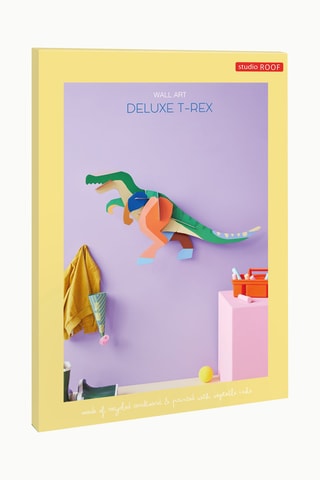 Decoração de parede Deluxe T-Rex - Verde e laranja