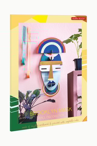 Decoração de parede Brooklyn - Azul e castanho