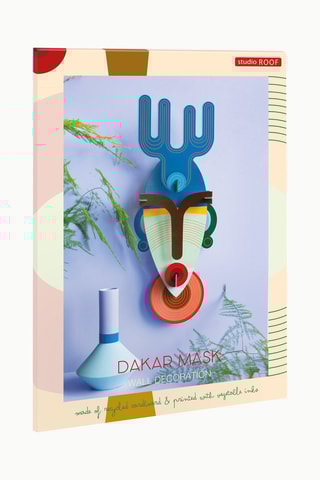 Decoração de parede Dakar - Azul e castanho