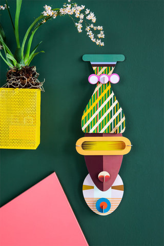 Decoração de parede Capetown - Verde e amarelo