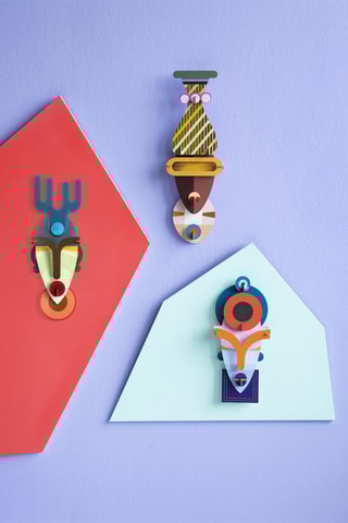 Decoração de parede Capetown - Verde e amarelo