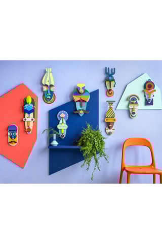 Decoração de parede Capetown - Verde e amarelo