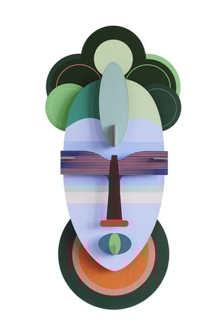 Decoração de parede Bahia - Verde e azul