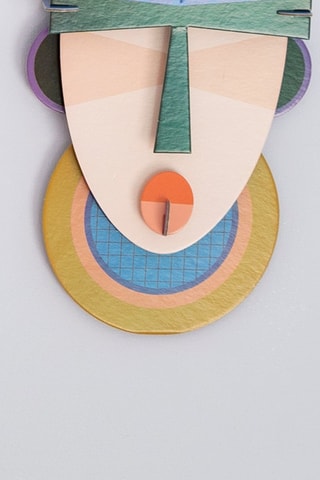 Decoração de parede Mumbai - Violeta e azul