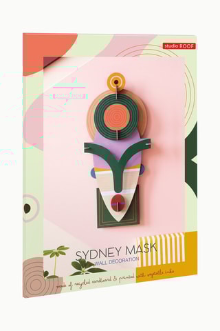 Decoração de parede Sydney - Verde e violeta