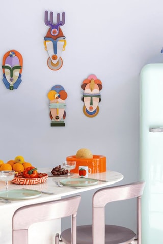 Decoração de parede Sofia - Lilás e vermelho