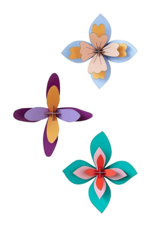 Decoração de parede Lavender Cocktail - Azul e violeta