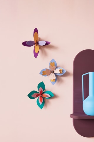 Decoração de parede Lavender Cocktail - Azul e violeta