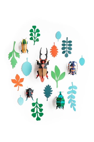 Decoração de parede Beetle Antiquary - Verde e azul
