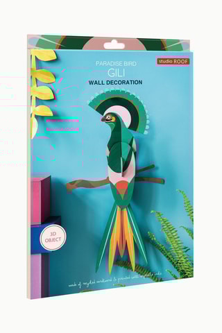 Decoração de parede Gili - Verde e rosa