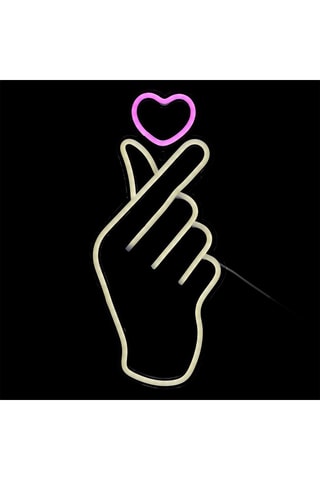 Lâmpada LED com efeito néon - Rosa