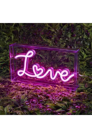 Candeeiro de mesa LED Love - Rosa